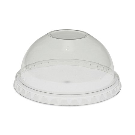 PACTIV EVERGREEN EarthChoice Strawless RPET Lid, Dome Lid, Fits 9 oz to 20 oz A Cups, Clear, PK900, 900PK YPDL20CNH